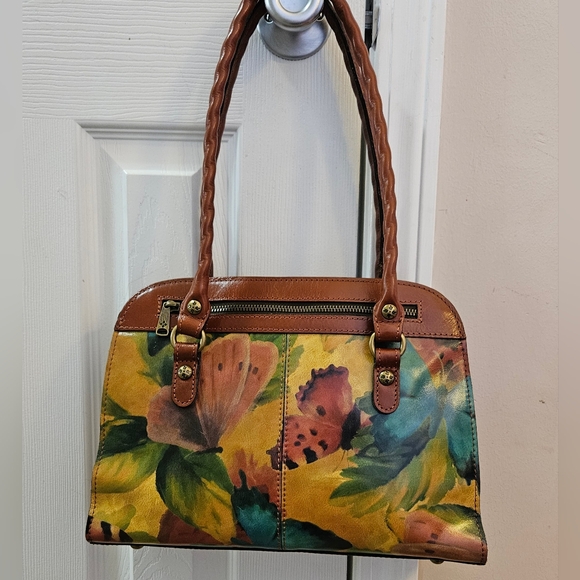 Patricia Nash - AUTOGRAPHED!!  Calvi Satchel EUC with Large Borse Coin Purse NWT - Picture 9 of 12